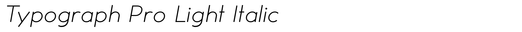 Typograph Pro Light Italic image